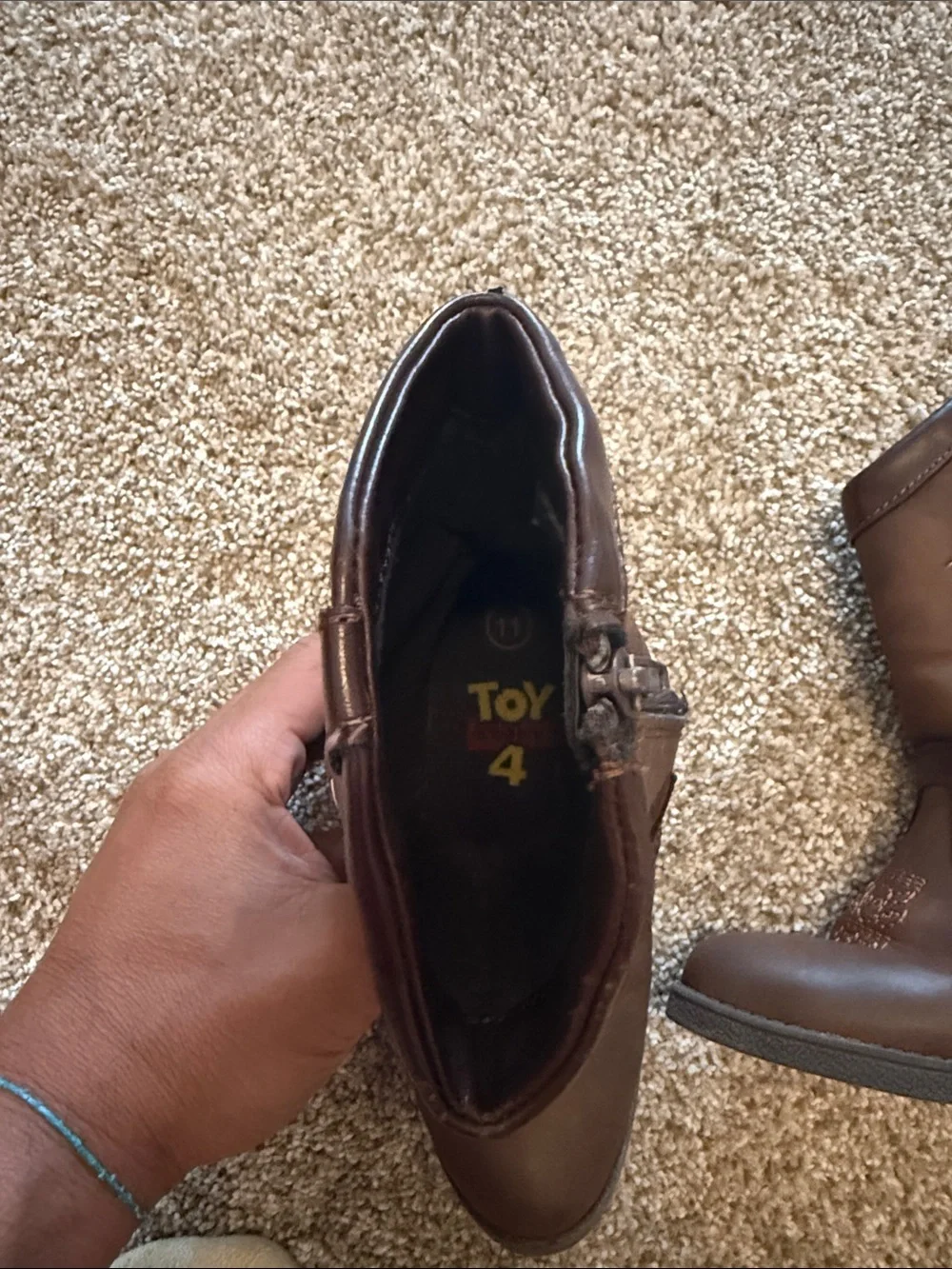 Disney Brown Kids Woody & Forky Cowboy Boots